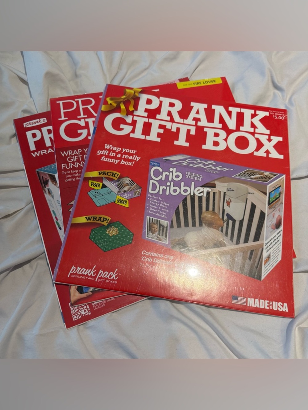 🍼 Lot 3 baby parent shower prank-o gift boxes NIP prank gag funny party